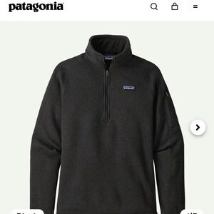 Patagonia Women's Black 1/4-Zip Fleece Pullover